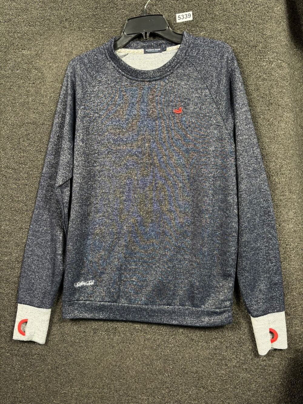 Southern Marsh Asheville Navy Terry Sweatshirt Womens Size XS Crew Neck Winter